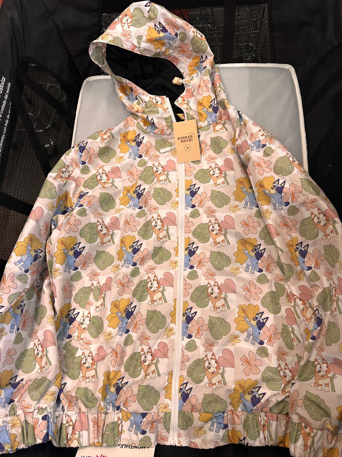 New Buddah Mochi Windbreaker Jacket, Size SM