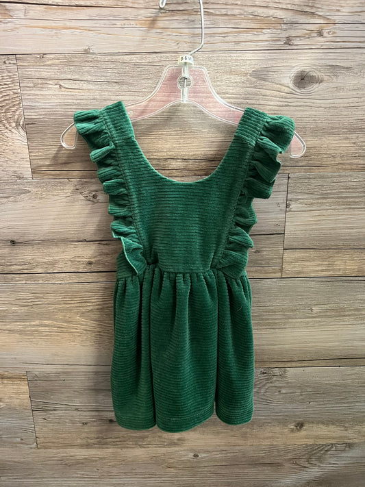 Emerald Velour Dress, Size 3-6M