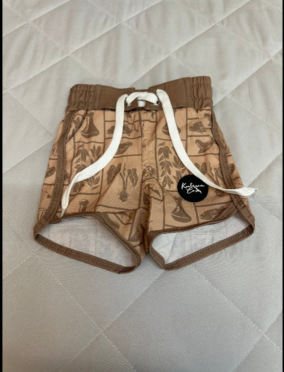 Kulewa Co Patchwork Board Shorts, 8-9