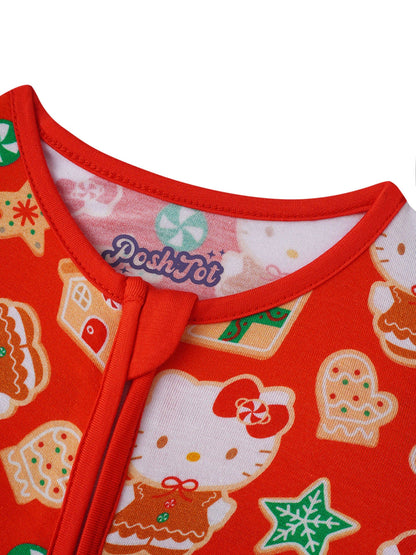 PoshTOT Sanrio Hello Kitty Christmas Bamboo Baby Convertible Zippy Romper: 18-24M
