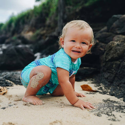 Nalu Shortie Bamboo Romper: 6-12M