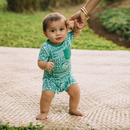 Kapa Kulture Shortie Bamboo Romper: 6-12M
