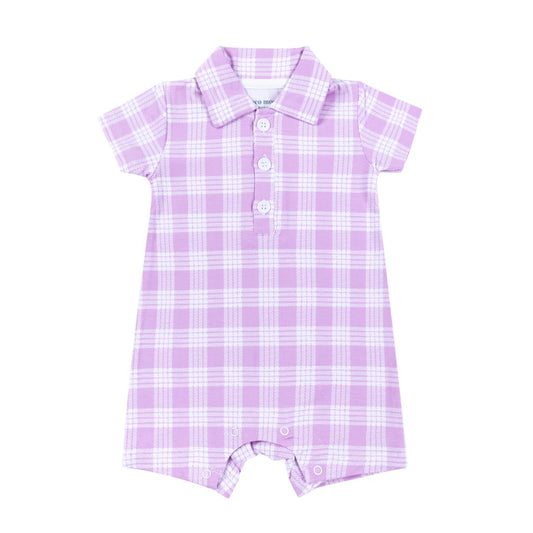 Poni Palaka Polo Bamboo Romper: 6-12M