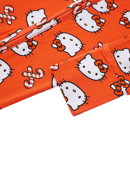 PoshTOT Sanrio Hello Kitty Red Bamboo Baby Convertible Zippy Romper: 3-6M