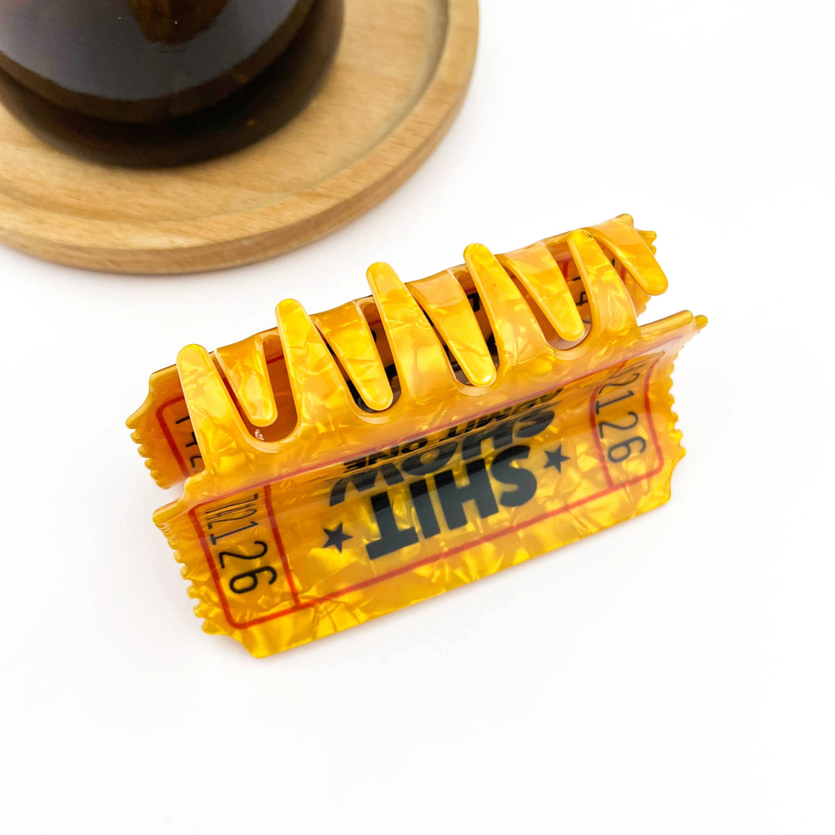 Ticket Hair Claw Clip
