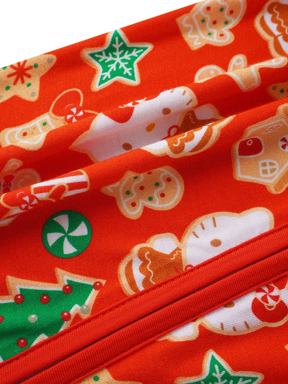 PoshTOT Sanrio Hello Kitty Christmas Bamboo Baby Convertible Zippy Romper: 12-18M