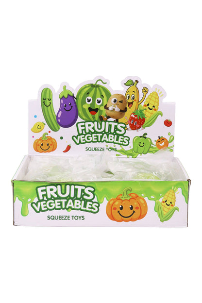 Assorted Fruit Granular Slushy Zero Rebound TPR Squishy Ball: ASSORTED / ONE SIZE