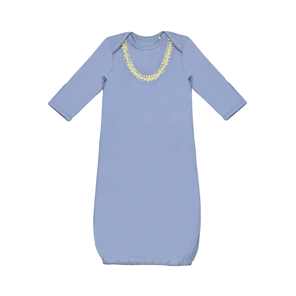 Lei Pua Kenikeni Bamboo Layette Gown: 3-6M