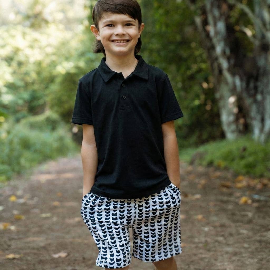 Shell-ish Bamboo Drawstring Shorts: 5/6