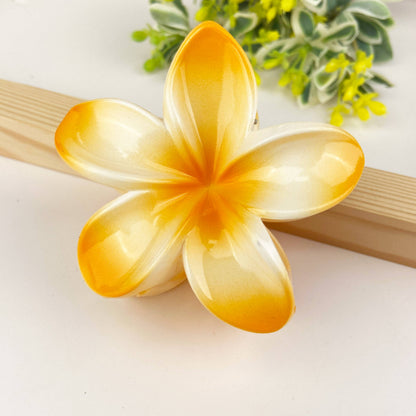 Plumeria Claw Clip, Light Purple