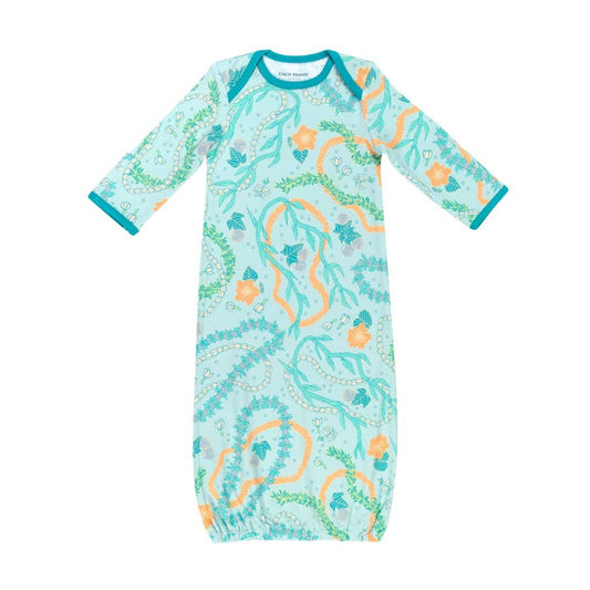Lei Stand Bamboo Layette Gown: 3-6M