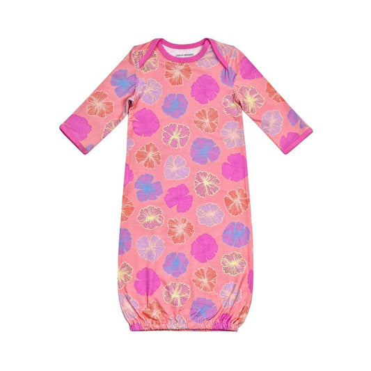 Seaflower Bamboo Layette Gown: 3-6M