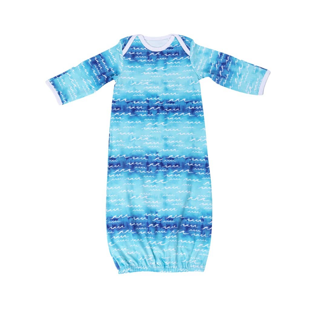 Nalu Bamboo Layette Gown: 0-3M