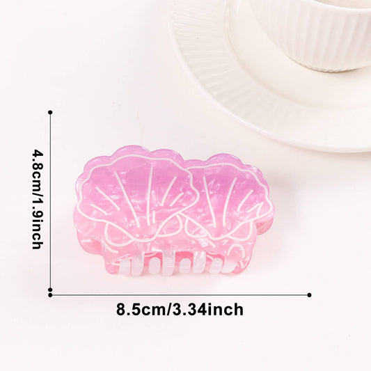 Purple/Pink Shell Claw Clip