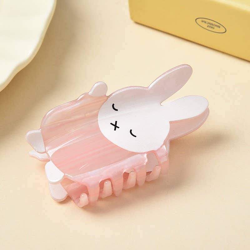 Bunny Hair Claw: Pink