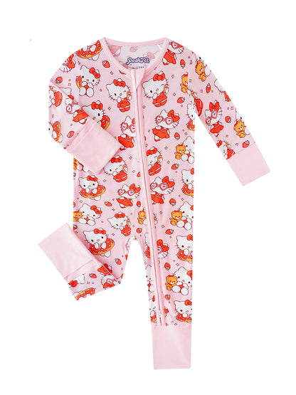 75% Off  PoshTOT Sanrio Hello Kitty Bamboo Baby Convertible Zippy Romper: 6-12M