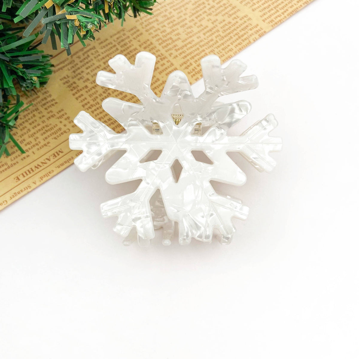 Snowflake Hair Claw Clip