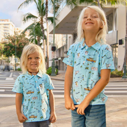 We Go Holoholo Bamboo Polo Shirt: 4T