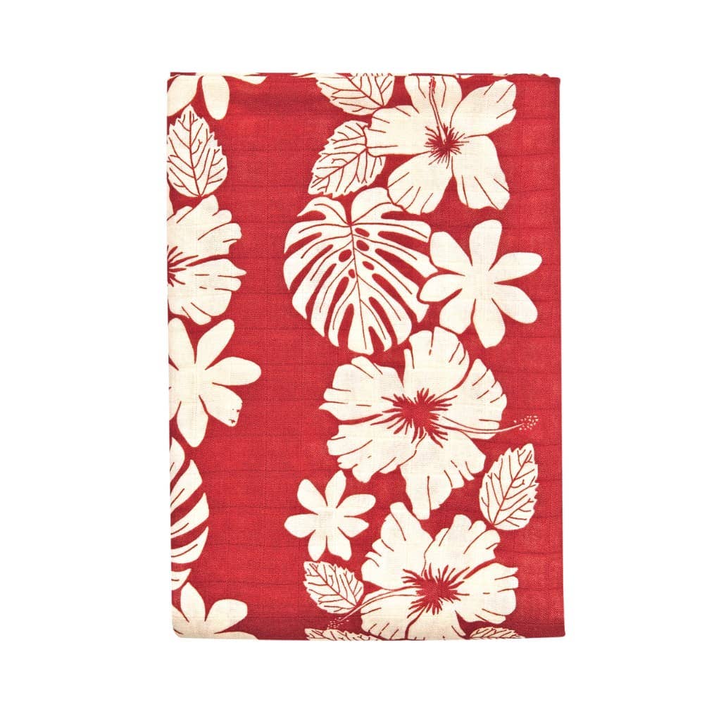 Vintage Aloha Muslin Swaddle Blanket