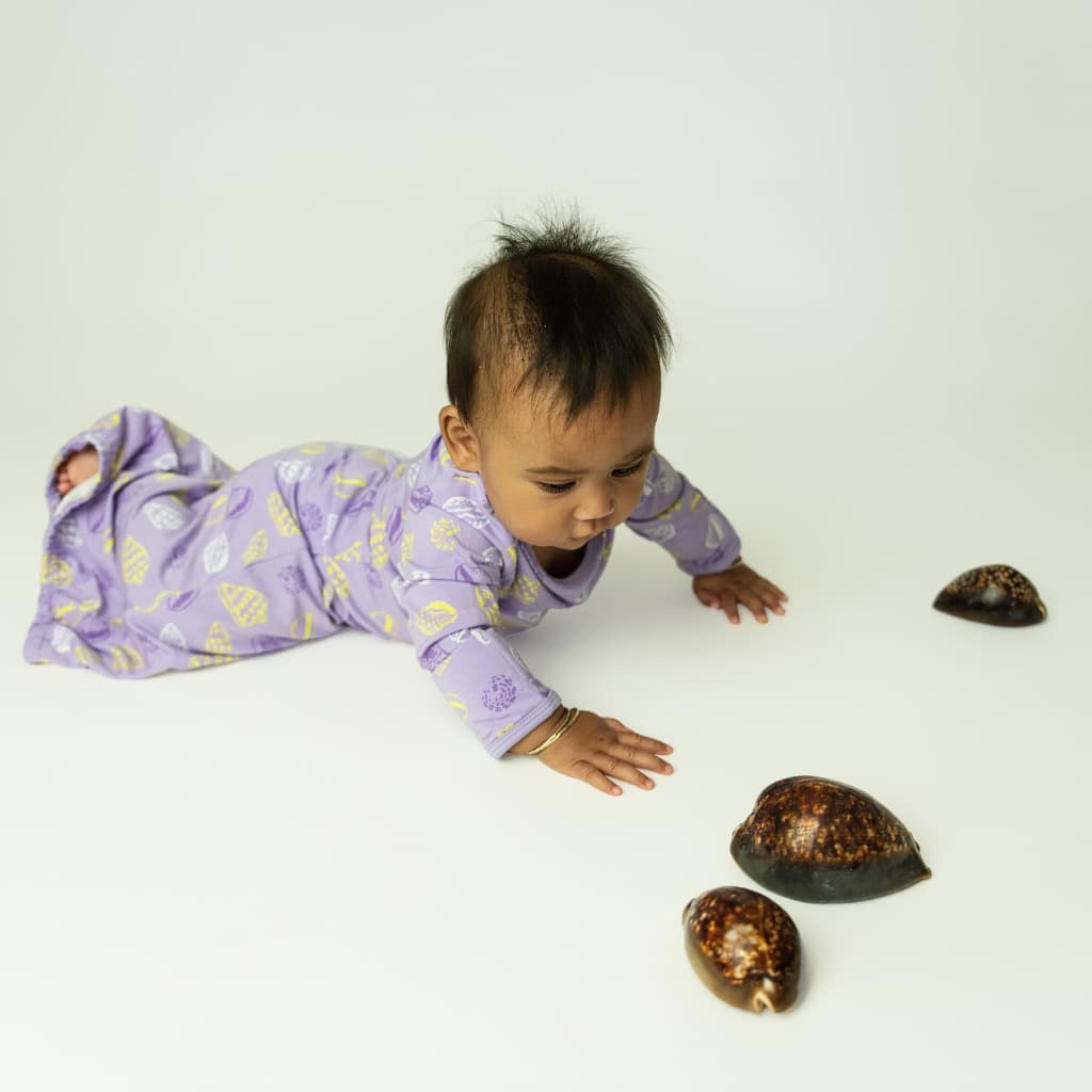Shell Pop Bamboo Layette Gown: 3-6M