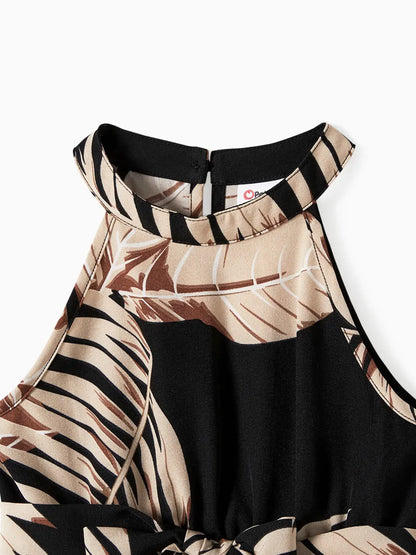 Halter Dresses: Black 4-5 Years