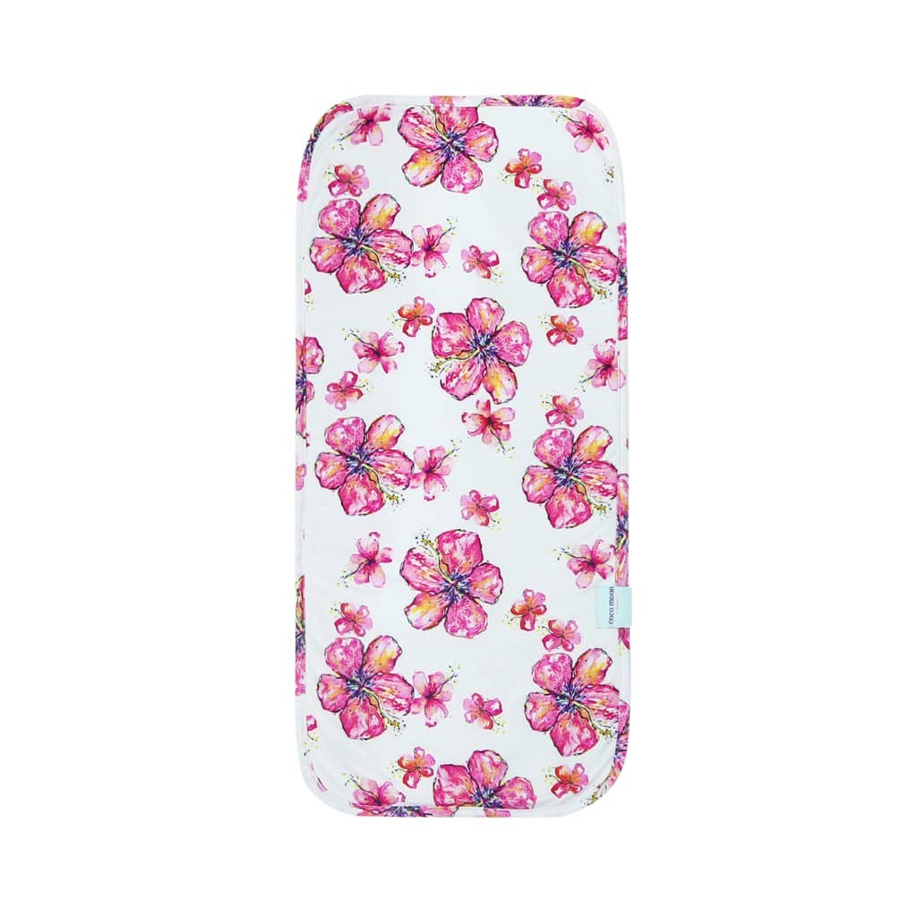 Hibiscus Kiss Baby Burp Cloth