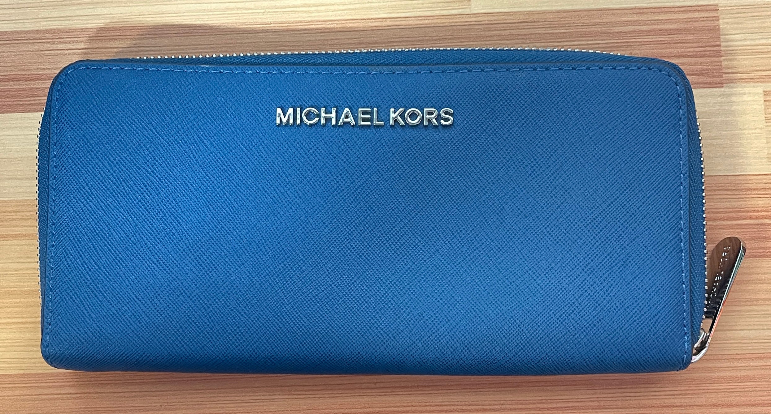 Michael by Michael Kors Grape Zip-Around Wallet - Article Consignment