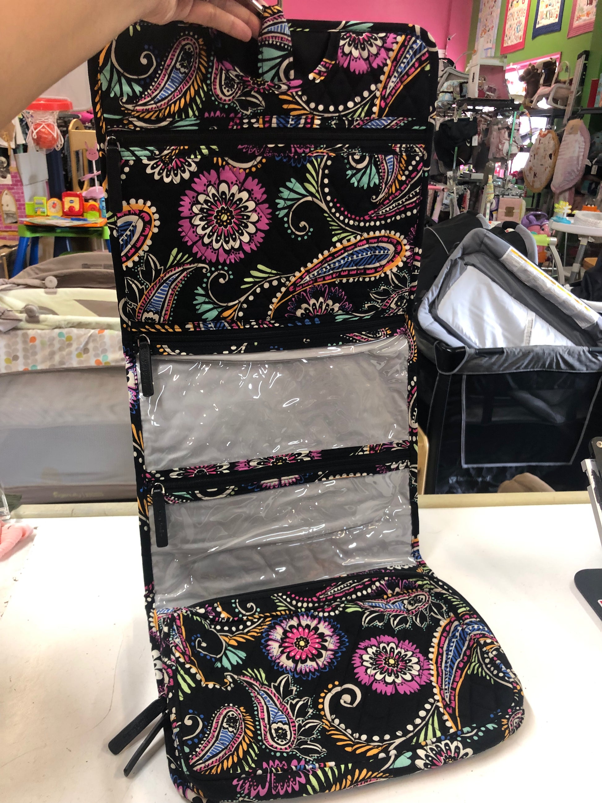 Vera bradley toiletry bag hotsell