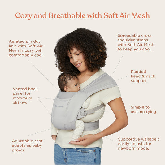 Ergobaby Embrace Soft Air Mesh Carrier