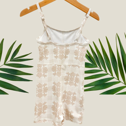 Tropical Cream Palaka Sierra Jumpsuit