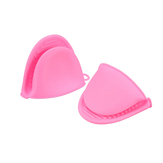 New Silicone Oven Mitts, Pink