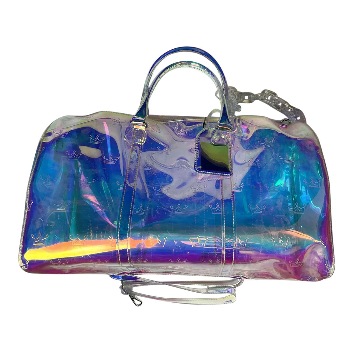 Blessed Travel Tote, Clear/Iridescent