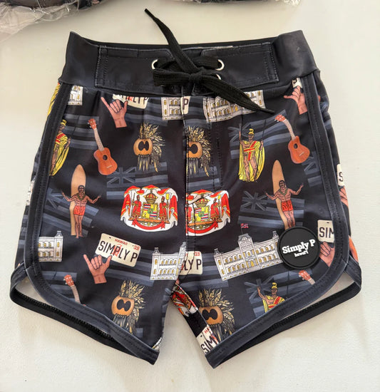 Simply P Hawaiian Roots Swim Shorts