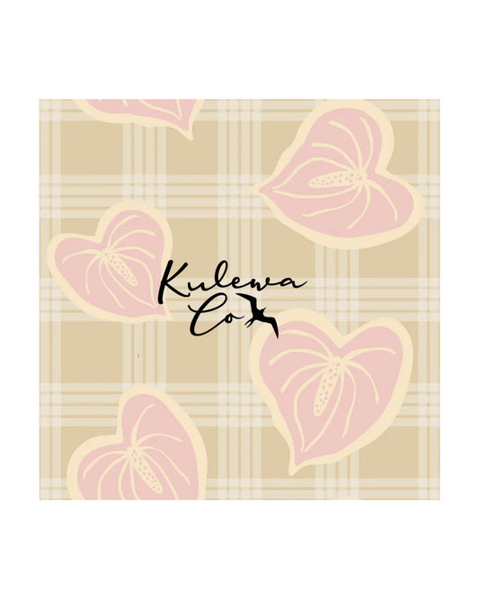 Kulewa Co Swaddle, Strawberry Matcha Palaka Anthurium