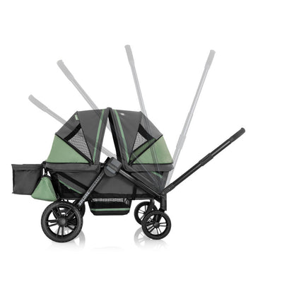 New Evenflo Pivot Xplore Dreamz All-Terrain Stroller Wagon with Bassinet Insert