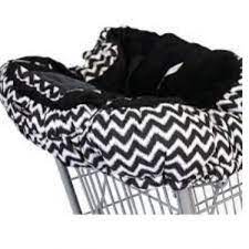 Floppy Seat Shopping Cart Cover, Black White