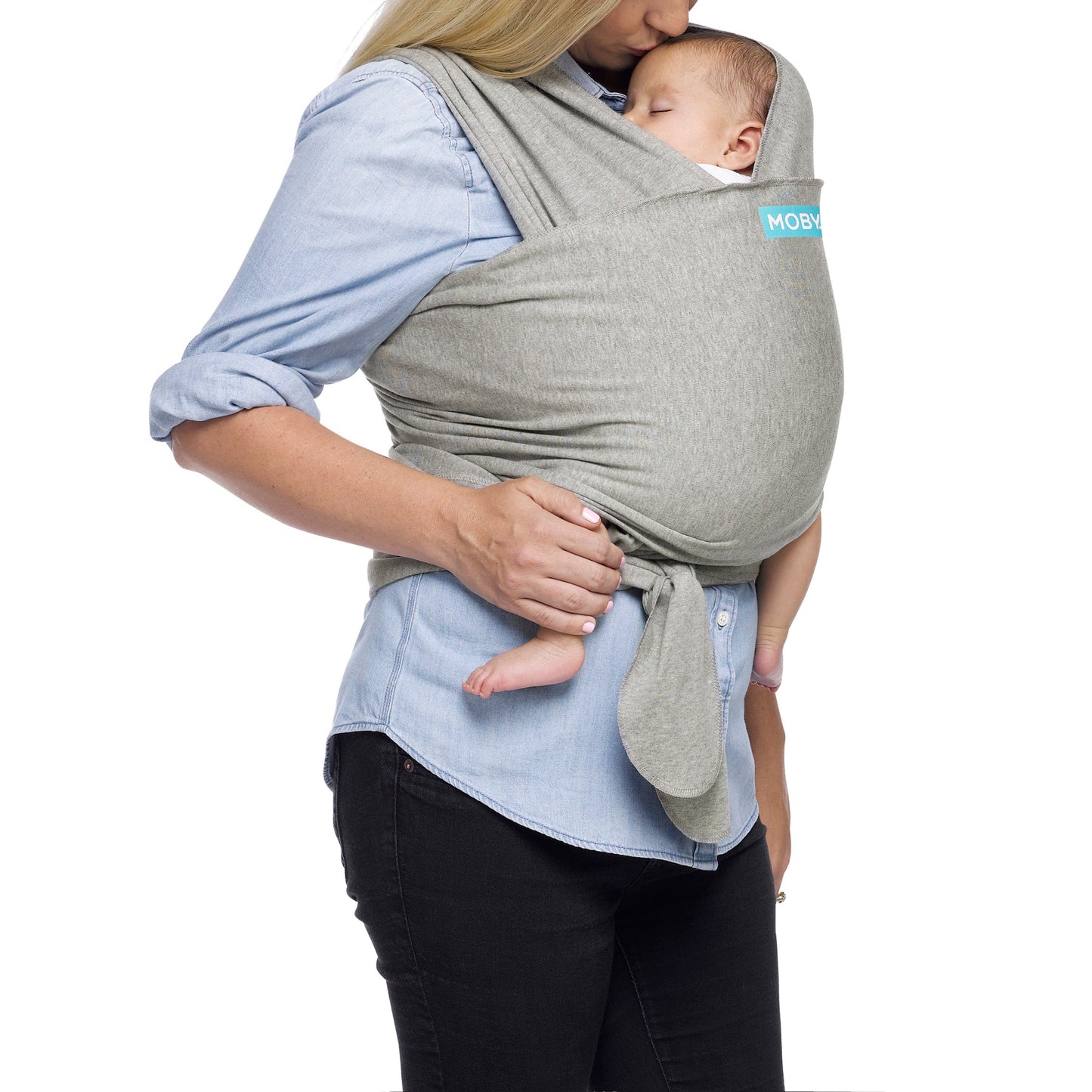 Moby Wrap Baby Carrier, Light Grey