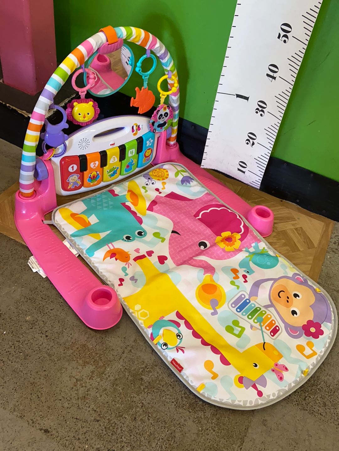 Fisher price deluxe kick and play piano gym pink sales