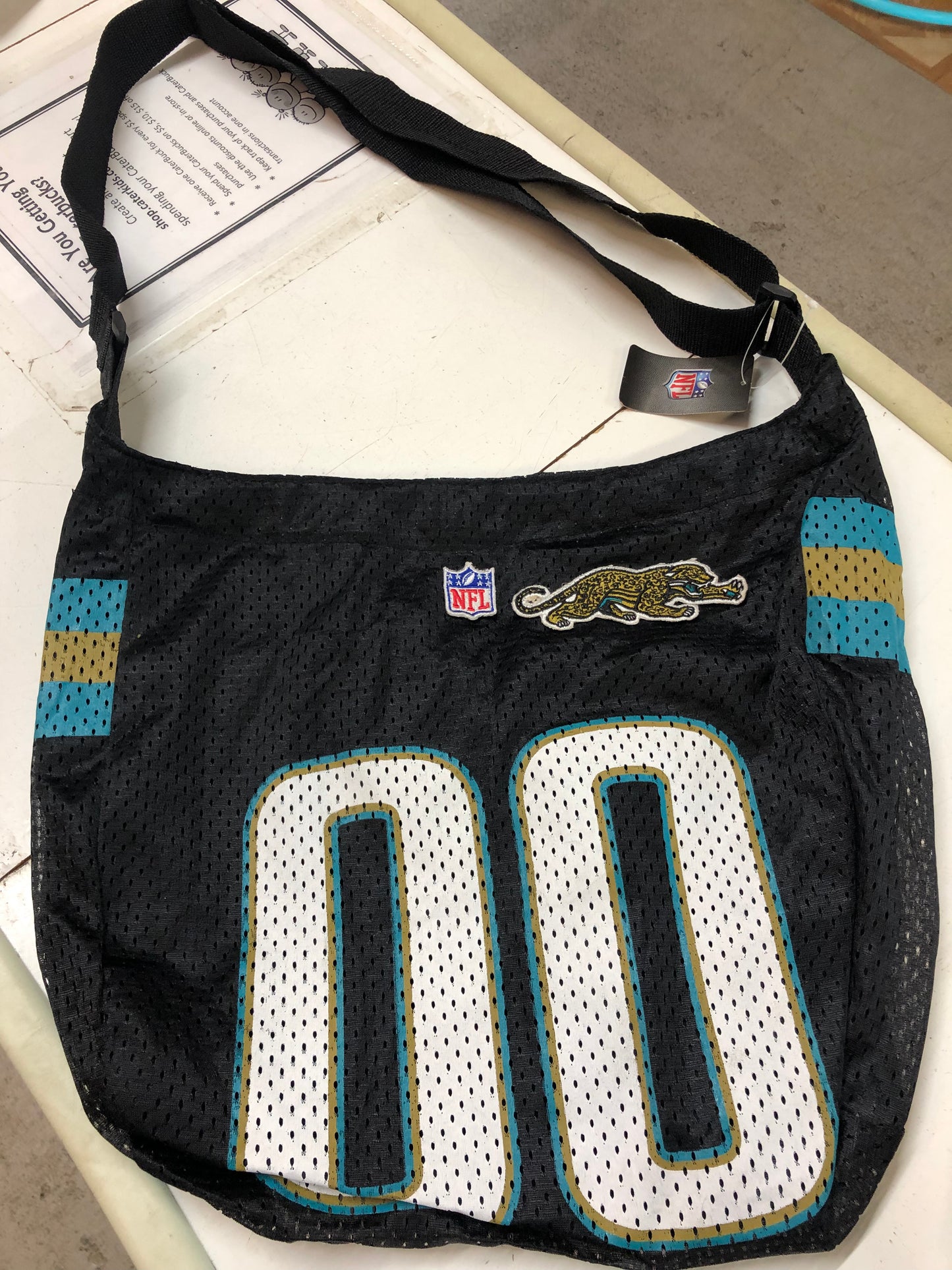 New NFL Jaguars Jersey Crossbody Bag