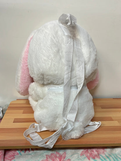 White Bunny Backpack 22"