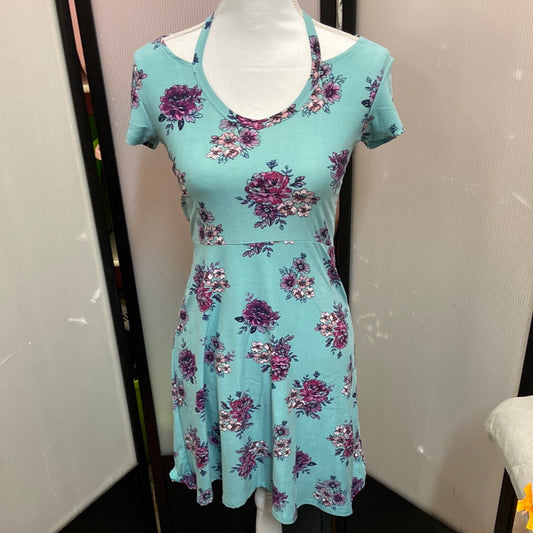Ultra Flirt Blue Foral Dress, Small