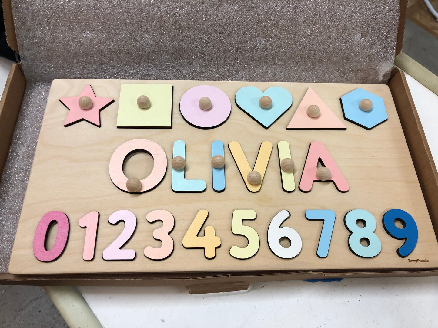 Olivia Wooden Puzzle Set