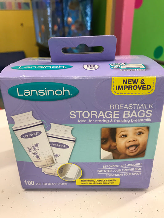 New Lansinoh Storage Bags, 100ct